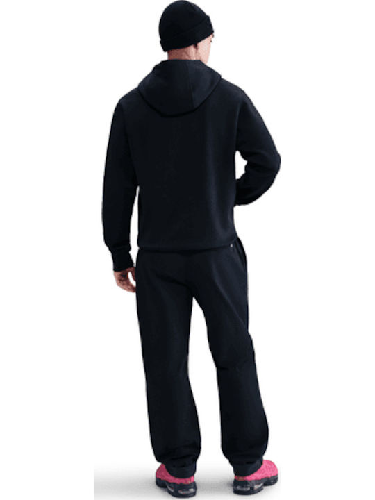 Sweatshirt With Hood Black