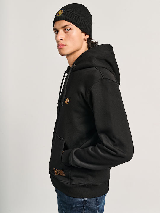 Franco Sweatshirt with Hood Black