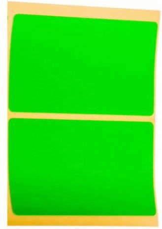 Stef Labels Autocolante mici Dreptunghiulare in Verde Culoare 104x80mm