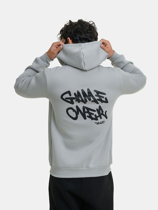 Sweatshirt Für Herren Mit Kapuze Grau
