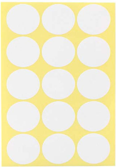 Stef Labels Round Small Adhesive White Label 32mm 600pcs