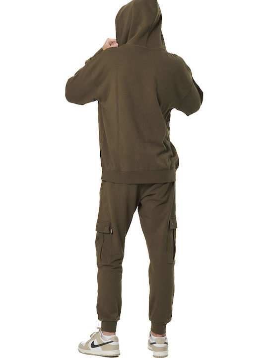 Green Hoodie Cardigan