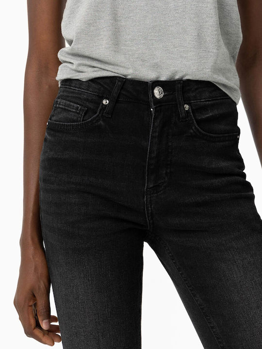 High Waist Women's Jean Trousers Black