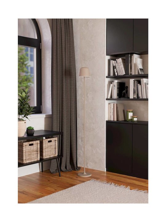 Eglo LED Φωτιστικό Δαπέδου με Θερμό Λευκό Φως 440lm Μπεζ