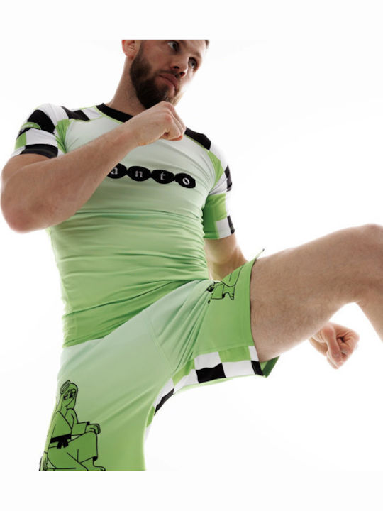 Manto Short Sleeve Shirt MN-R931-GR for Jiu-Jitsu Green