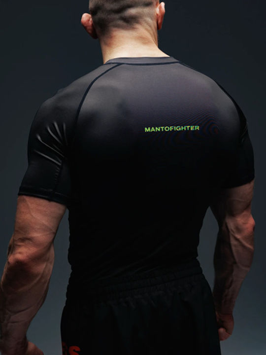 Manto Short Sleeve Shirt MN-R935-BK for Jiu-Jitsu Black