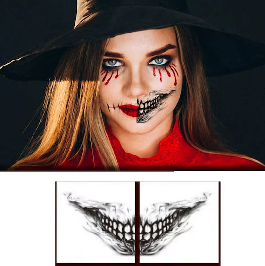 Set of 3 Semi-permanent Tattoos Zola Halloween Monster Design