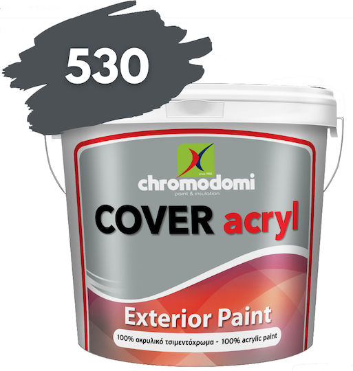 Χρωμοδομή Cover Acryl Τσιμεντόχρωμα Ακρυλικό Γκρι 3lt