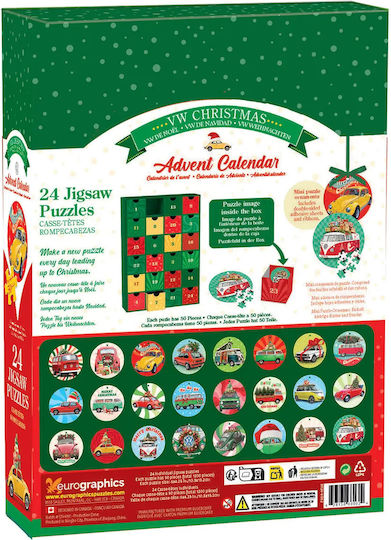 Volkswagen Advent Calendar 24 Puzzles 50 Pieces