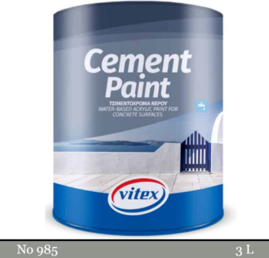 Vitex Cement Paint Betonfarbe Acryl Charcoal 3Es