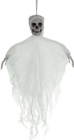 Halloween Skeleton Decoration Zola Hanging 70 X 60 Cm White