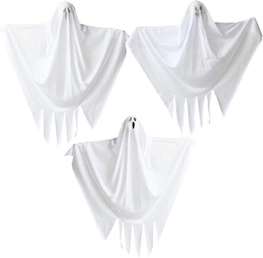 Set 3 Fantome Decorative Halloween Zola 55 X 75 Cm Agățate Albe