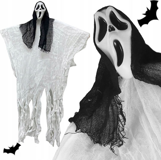 Halloween Skeleton Decoration Zola Hanging 50 X 90 Cm White Black