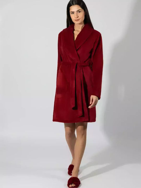 Harmony Winter Women's Robe Wine