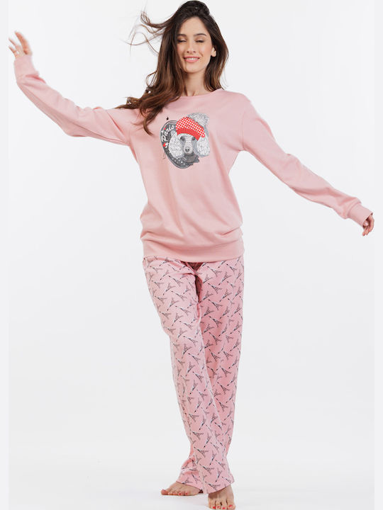 MEI Set Pijamale pentru Femei Pink