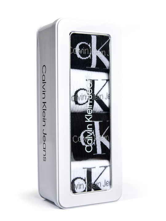 Calvin Klein Ανδρικές Κάλτσες White-black 4Pack