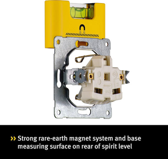 Stabila Pocket Electric Plastic Magnetic Spirit Level 6.8cm with 1 Vial