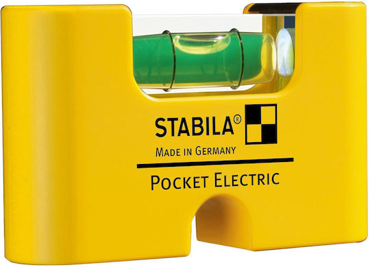 Stabila Pocket Electric Plastic Magnetic Spirit Level 6.8cm with 1 Vial