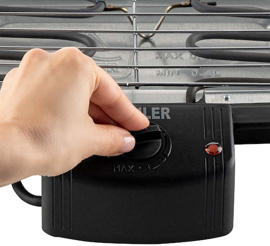 Muhler With Legs Electric Grill Grill 2000W with Adjustable Thermostat 37cmx21cmcm