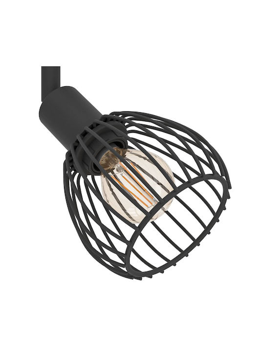 Eglo Decken- und Wandleuchte mit E14 Lampenbirnensockel in Schwarz Farbe