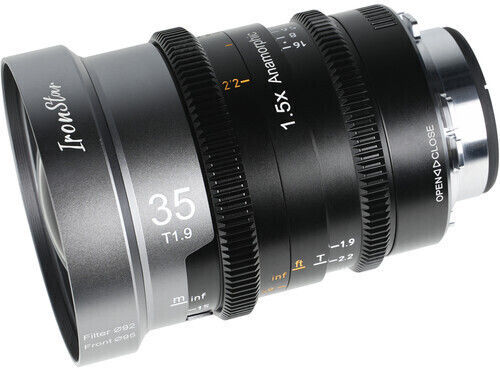Sigma Voller Rahmen Kameraobjektiv IronStar 35mm T1.9 Anamorphic 1.5x Festbrennweite für Arri PL Mount Black