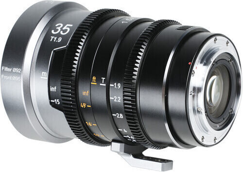 Sigma Voller Rahmen Kameraobjektiv IronStar 35mm T1.9 Anamorphic 1.5x Festbrennweite für Arri PL Mount Black
