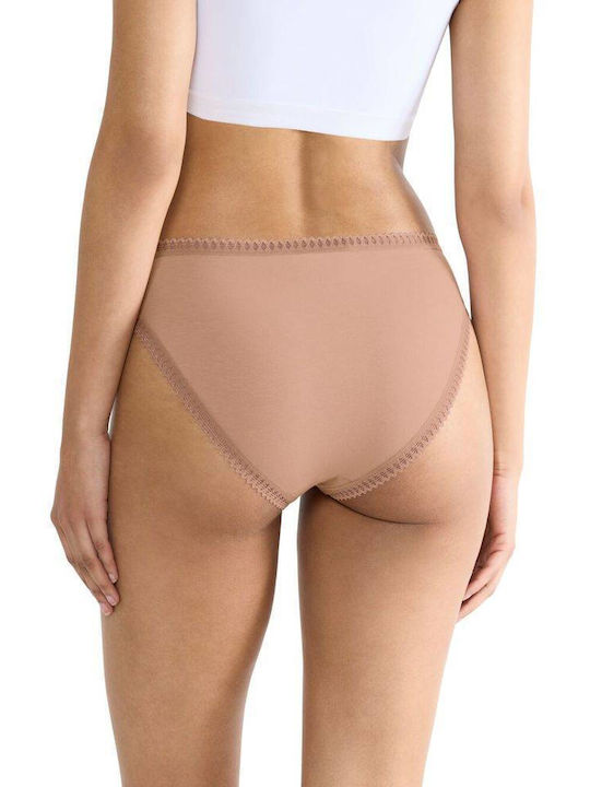 Βαμβακερά Women's Slip 3Pack Chocolate