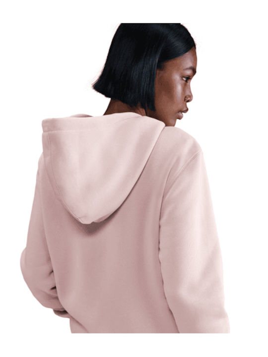 Women's Sweatshirt Jacket Hooded Pink
