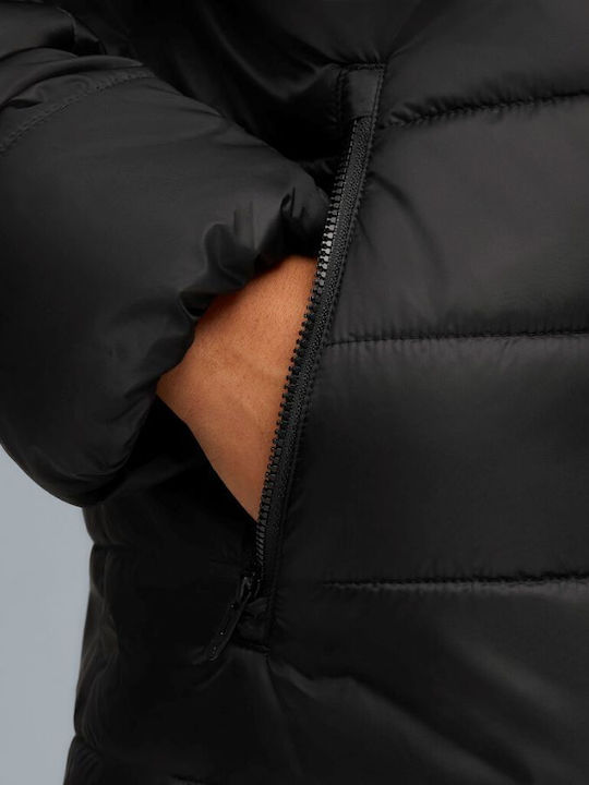 Essentials Μπουφάν Puffer Αδιάβροχο Μαυρο