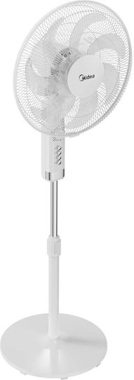 Midea Ανεμιστήρας Ορθοστάτης 50W Διαμέτρου 40cm με Τηλεχειριστήριο Λευκός