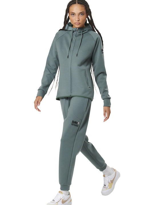 Sweatpants Wide Fleece Green