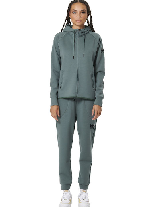 Sweatpants Wide Fleece Green