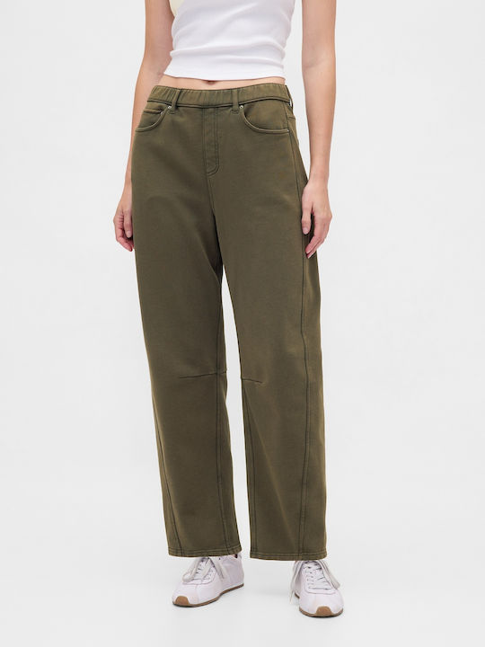 Sweatpants Black Moss Green