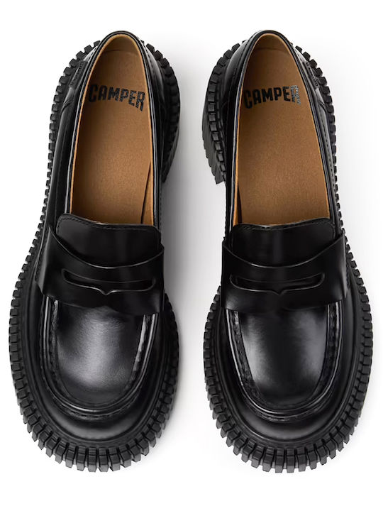 Δερμάτινα Γυναικεία Loafers σε Μαύρο Χρώμα