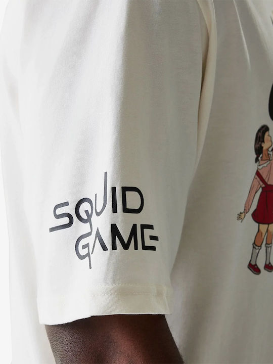 New Era Tricou Bărbați Squid Game Alb Deschis 60767031