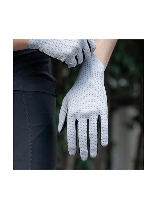 Rockbros Men's Full Finger Cycling Gloves Gray