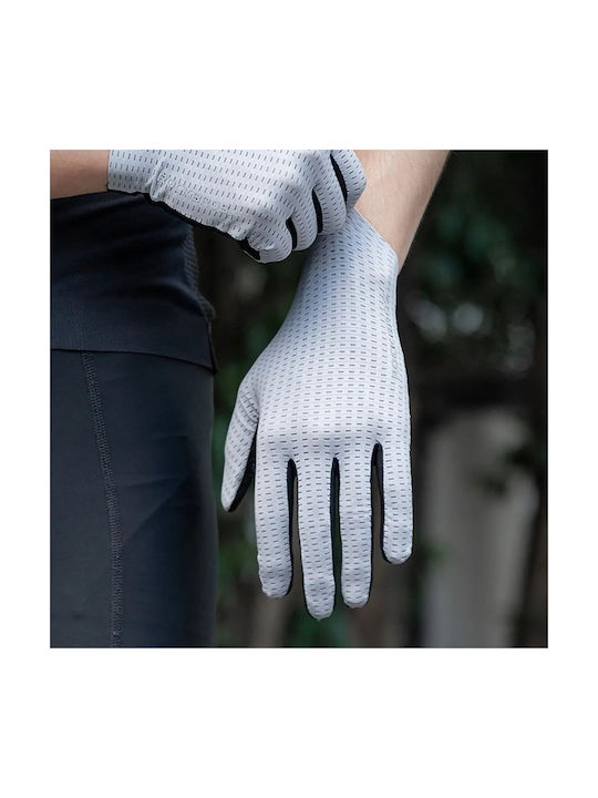 Rockbros Voller Finger Fahrradhandschuhe Erwachsene Gray
