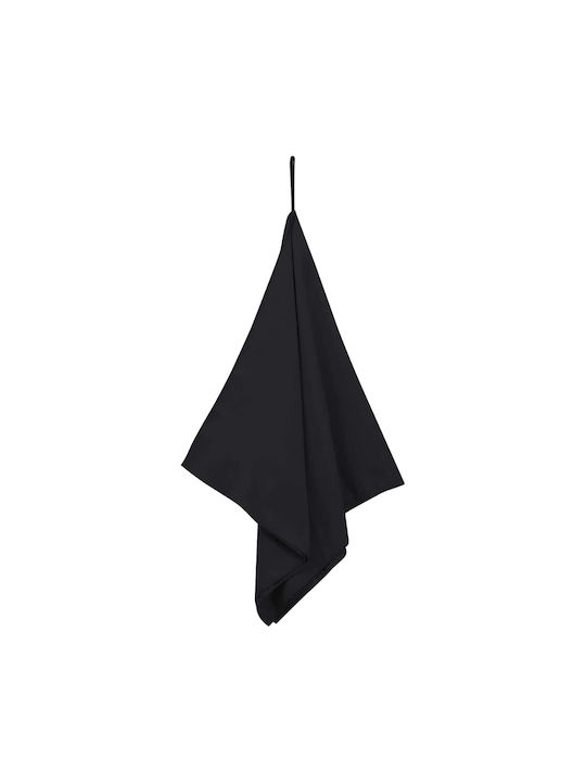 vidaXL Πετσέτα Γυμναστηρίου Μαύρη 100x50cm