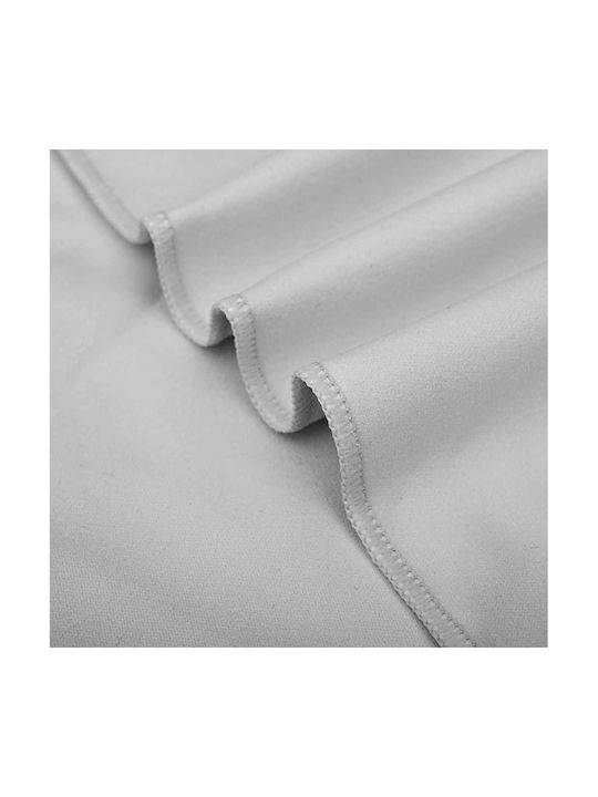 vidaXL Πετσέτα Γυμναστηρίου Γκρι 140x70cm