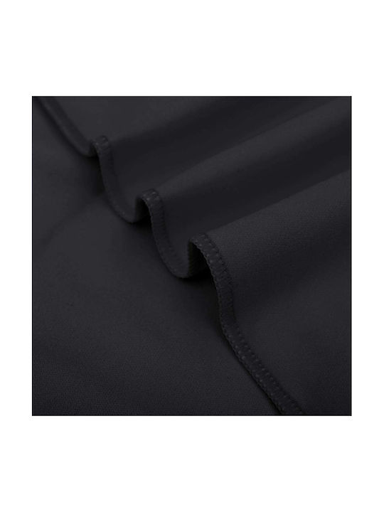 vidaXL Πετσέτα Γυμναστηρίου Μαύρη 180x90cm