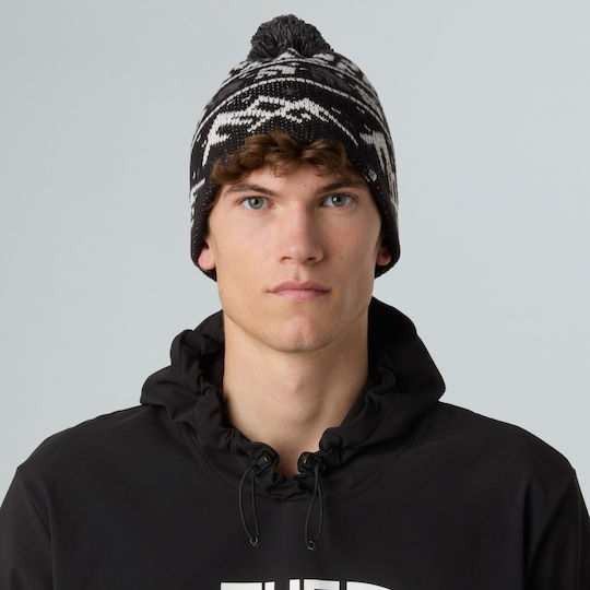 Cabin Beanie Unisex Beanie Gestrickt in Schwarz Farbe