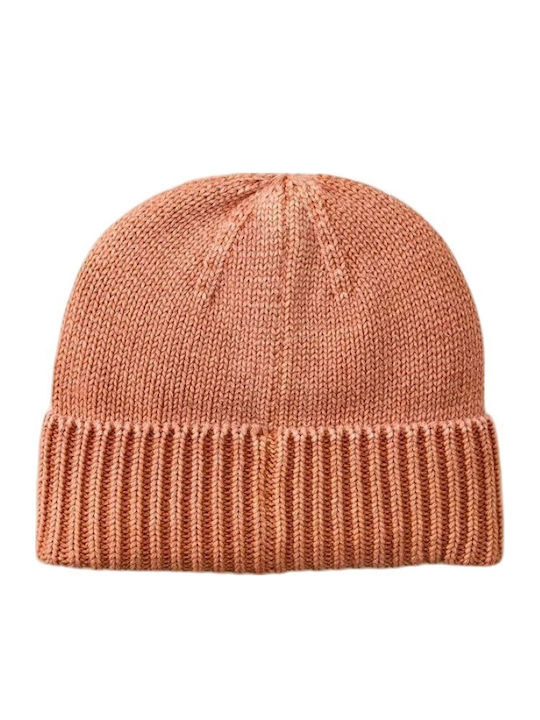 Beanie Unisex Σκούφος Πλεκτός σε Πορτοκαλί χρώμα