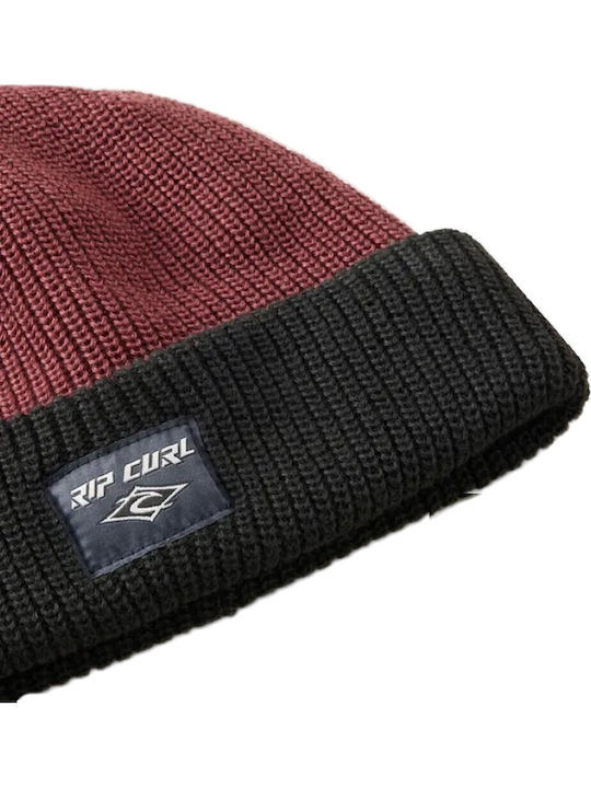 Beanie Unisex Σκούφος Πλεκτός σε Κόκκινο χρώμα