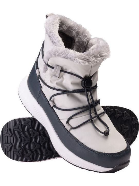 Synthetic Leather Snow Boots with Rubber Pink