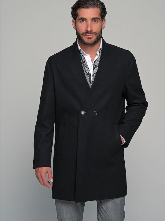 Marcello Мъжко палто Black