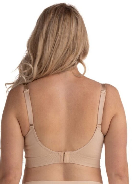 Carriwell Maternity & Nursing Bra with Clips Black/Beige