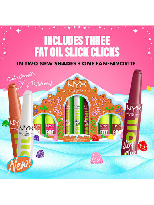 NYX Professional Makeup Gingerbaddie Land Σετ Μακιγιάζ για τα Χείλη 7τμχ