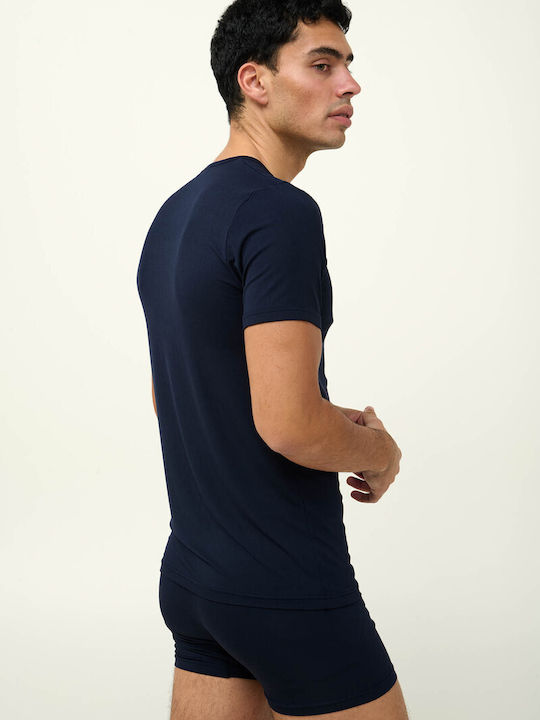 Tricou de Corp Bărbătesc cu Mâneci Scurte Bordeaux