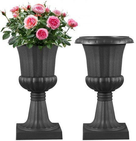 Vevor Planter Box Plastic Black 25x42cm.