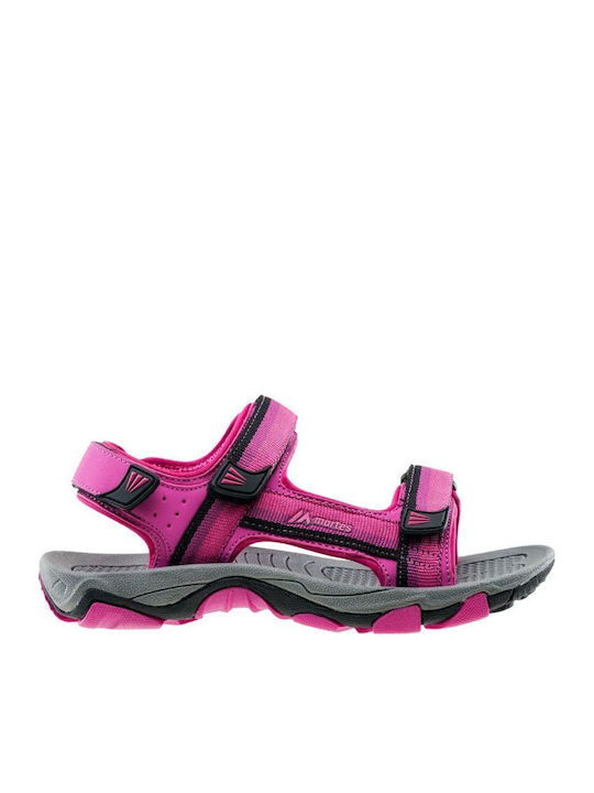 Women's Flat Sandals in Fuchsia Color
